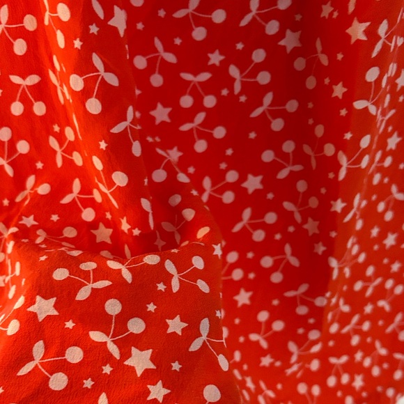 Orange Des petits hauts Silk  Women's Dress - Picture 6 of 8